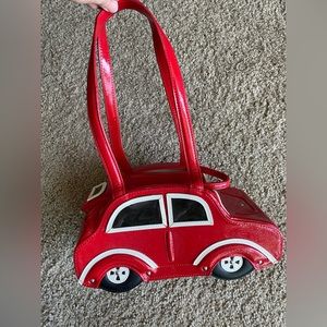 Volkswagen Beetle 3D Car shaped kitschy handbag purse
